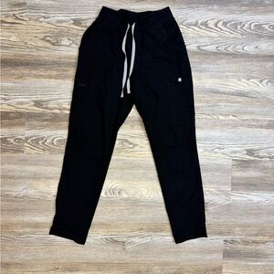 Figs Black Yola High Waisted 2.0 - Skinny Scrub Pant
